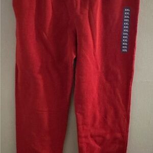Champion Men’s Fleece Jogger Sweatpants Pants Red Size XXL